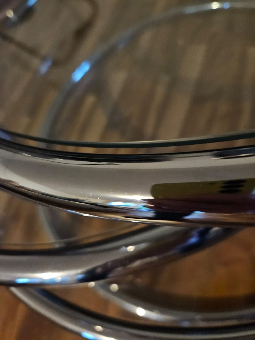Tavoli: Milo Baughman Couchtisch Vintage Chrome & Glas – Usato da Muttenz venduto da jeh_l5fx 5
