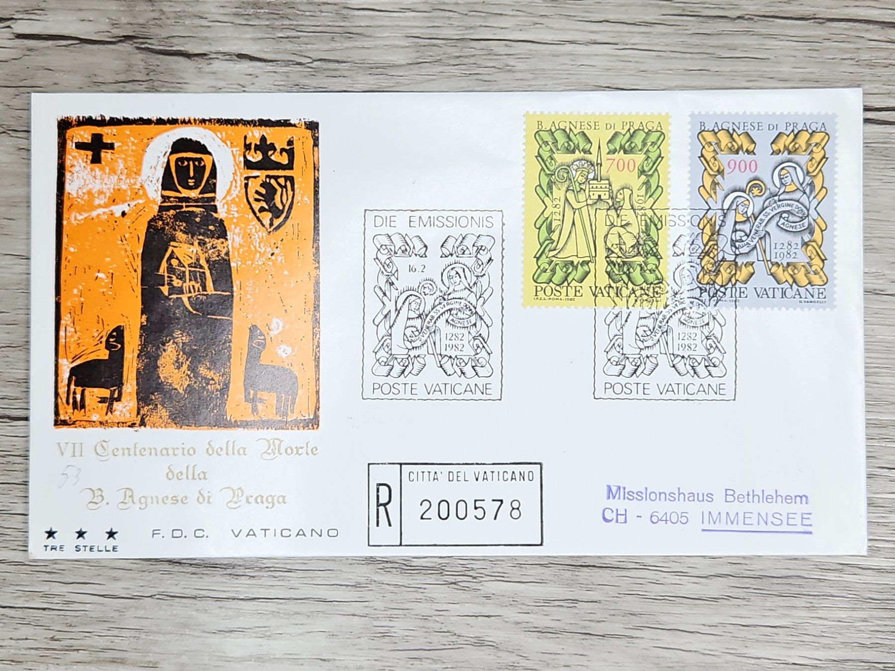 Tutti i francobolli: CL05 Enveloppe + Timbre Poste Vaticane 1982 – Usato da Cousset venduto da Patrick_Collections