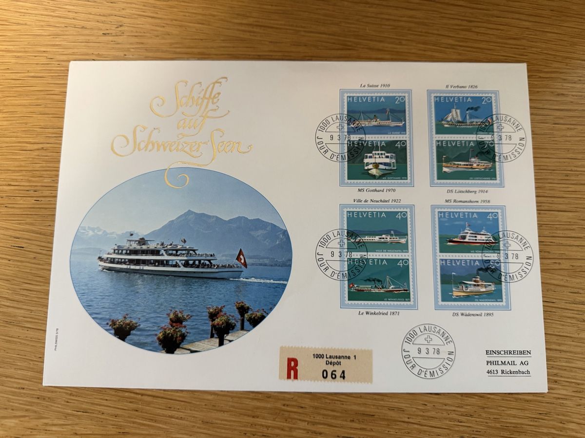 Tutti i francobolli: 2 Luxusbriefe FDC 9.3.1978 Lausanne  – Nuovo (secondo la descrizione) da Murgenthal venduto da Tina_4055