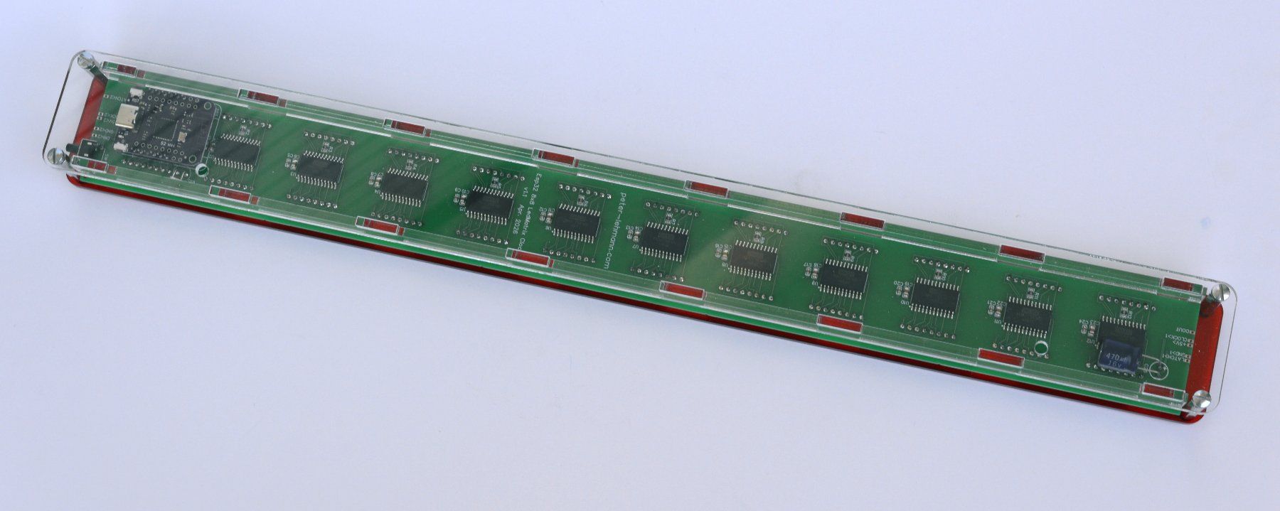 Orologi: Digitaluhr LED Matrix mit ESP32 und Wlan 42 cm – Usato da Zürich venduto da peter541 3