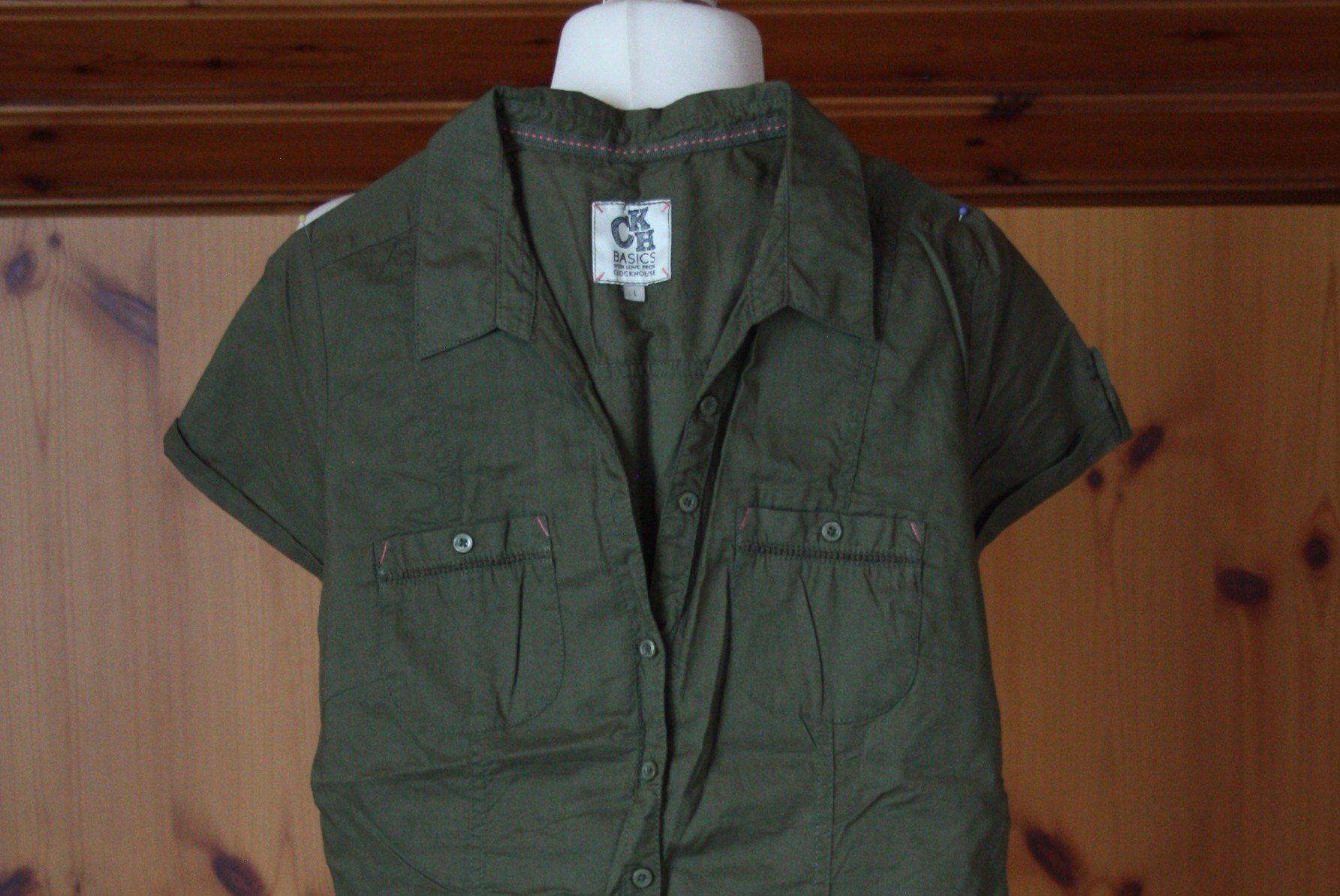 Camicette: Bluse CLOCK HOUS olivgrün Gr. L – Usato da Flüelen venduto da Diversicum-Textil 1