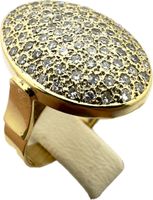 750/18 Karat Gold Ring mit 080 ct Brillanten NEU