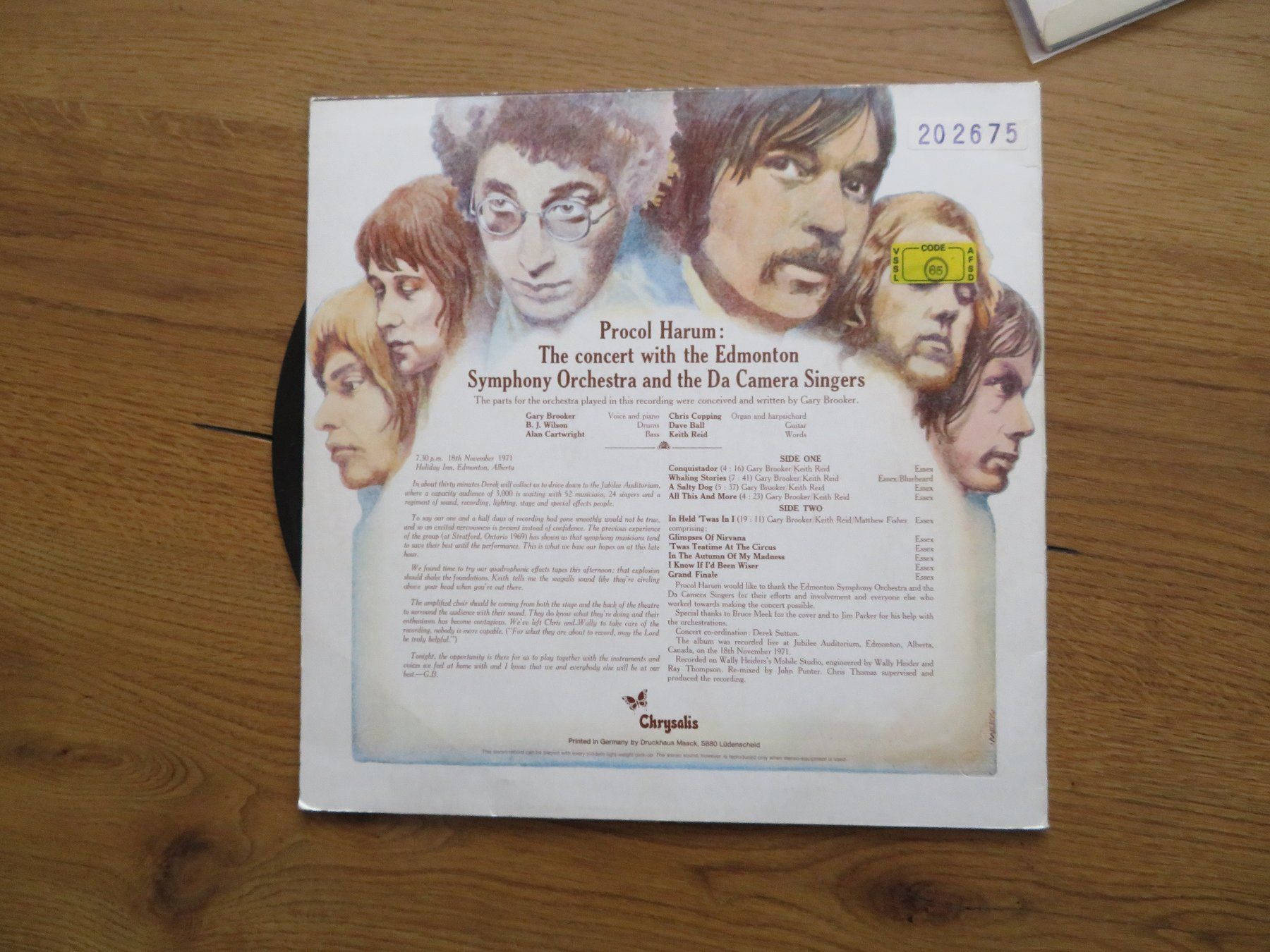 Dischi in vinile: PROCOL HARUM LP LIVE – Nuovo (secondo la descrizione) da Zürich venduto da max_cp5f 1