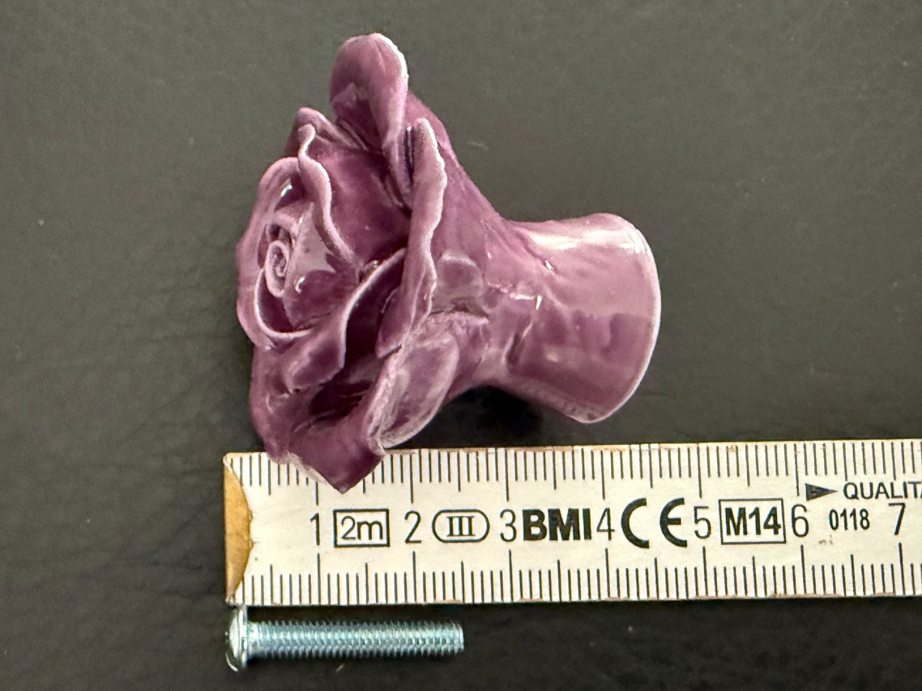 Ferramenta: MÖBELKNOPF  Porzellan Rose violett – Nuovo (secondo la descrizione) da Subingen venduto da ArtBead 3
