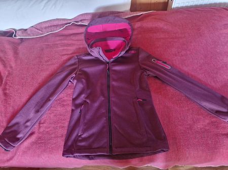 CMP Softshelljacke mit abnhembarer Kapuze, Gr. S