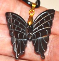 Halskette D-991 – Hämatit Schmetterling 3,3x3,2cm