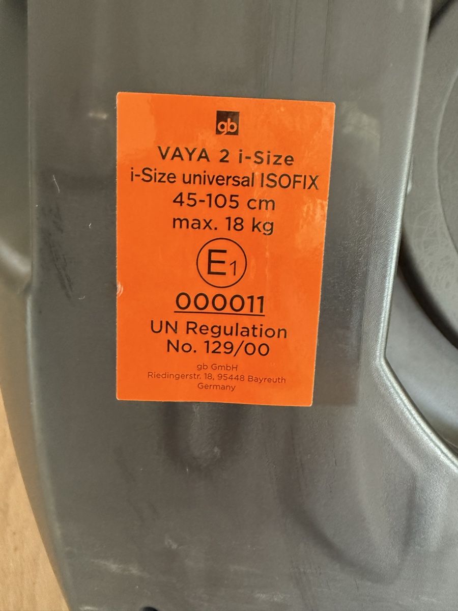 Auto-Kindersitze: Vaya 2 i-Size gp Autositz – Gebraucht aus Egg b. Zürich von ari99 4