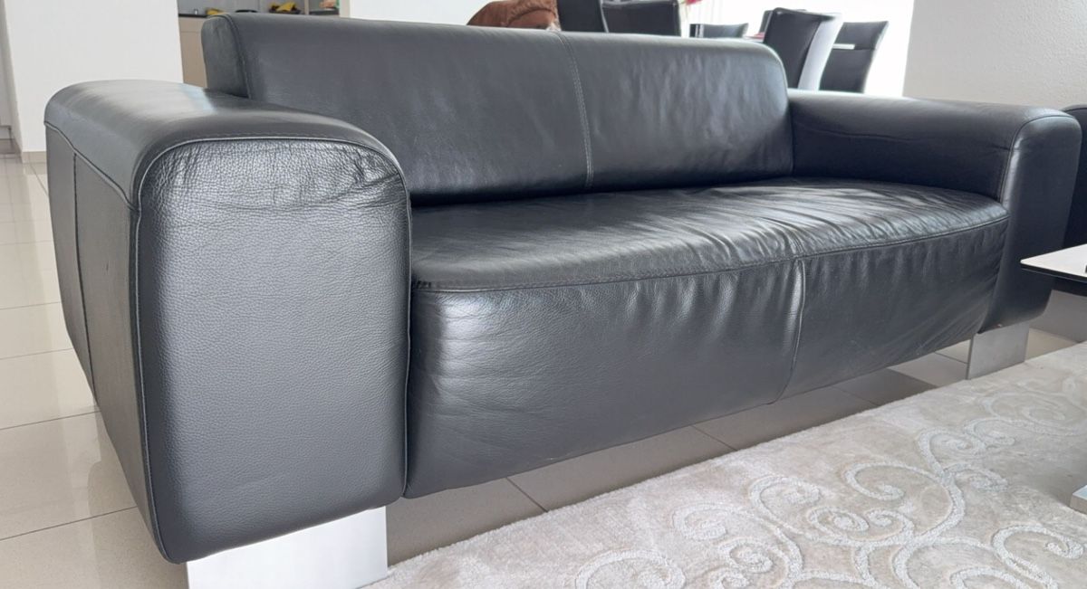 Sofas: Echte Leder Sofas von Möbel Ferrari – 2er & 3er Sofa – Gebraucht aus Winkel von Mehmetekenn7 4