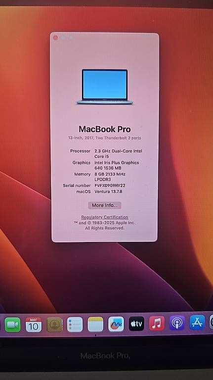 Notebook: Macbook Pro 2017, mit Tastatur und Maus – Usato da Basel venduto da dam_58dl 2