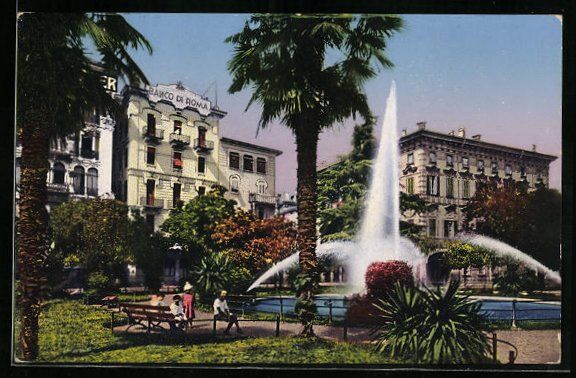 Cartoline postali: AK Lugano, Giardino pubblico – Usato da Berlin venduto da bartko-reher