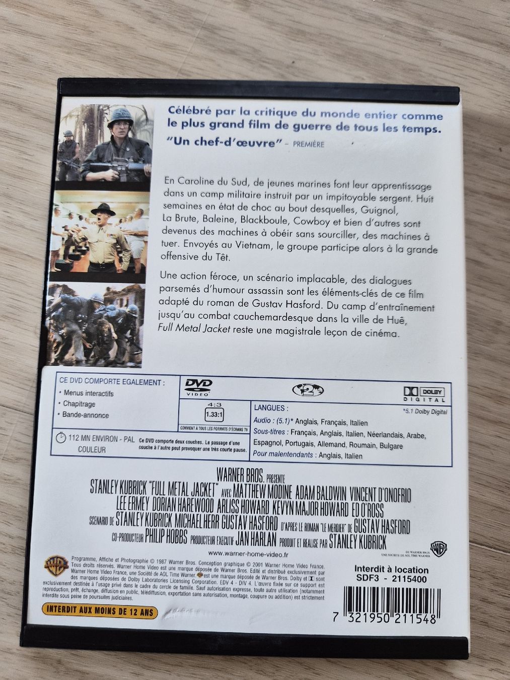 Tutti i DVDs: DVD Stanley Kubrick Full Metal Jacket  – Usato da La Joux FR venduto da car_ck96 2