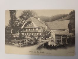 Ansichtskarte Gruss aus der Krinde 1912 gelaufen Bern Rmu