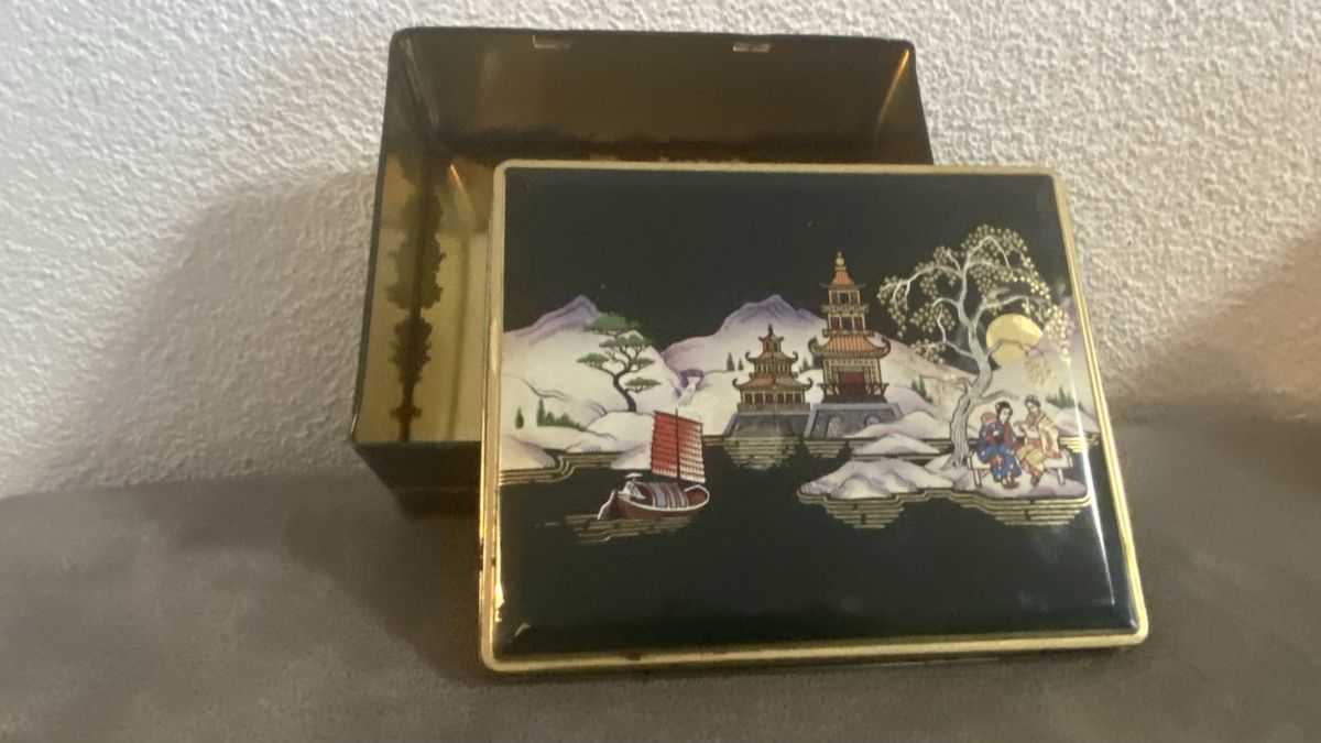 Contenitori & Simili: Antike Blechdose mit asiatischem Motiv – Usato da Zürich venduto da Timi80 8
