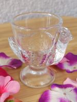 4 Luminarc Eierbecher Glas Made in France 80er Jahre 