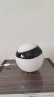 Sphere lamp, black/brown white design 