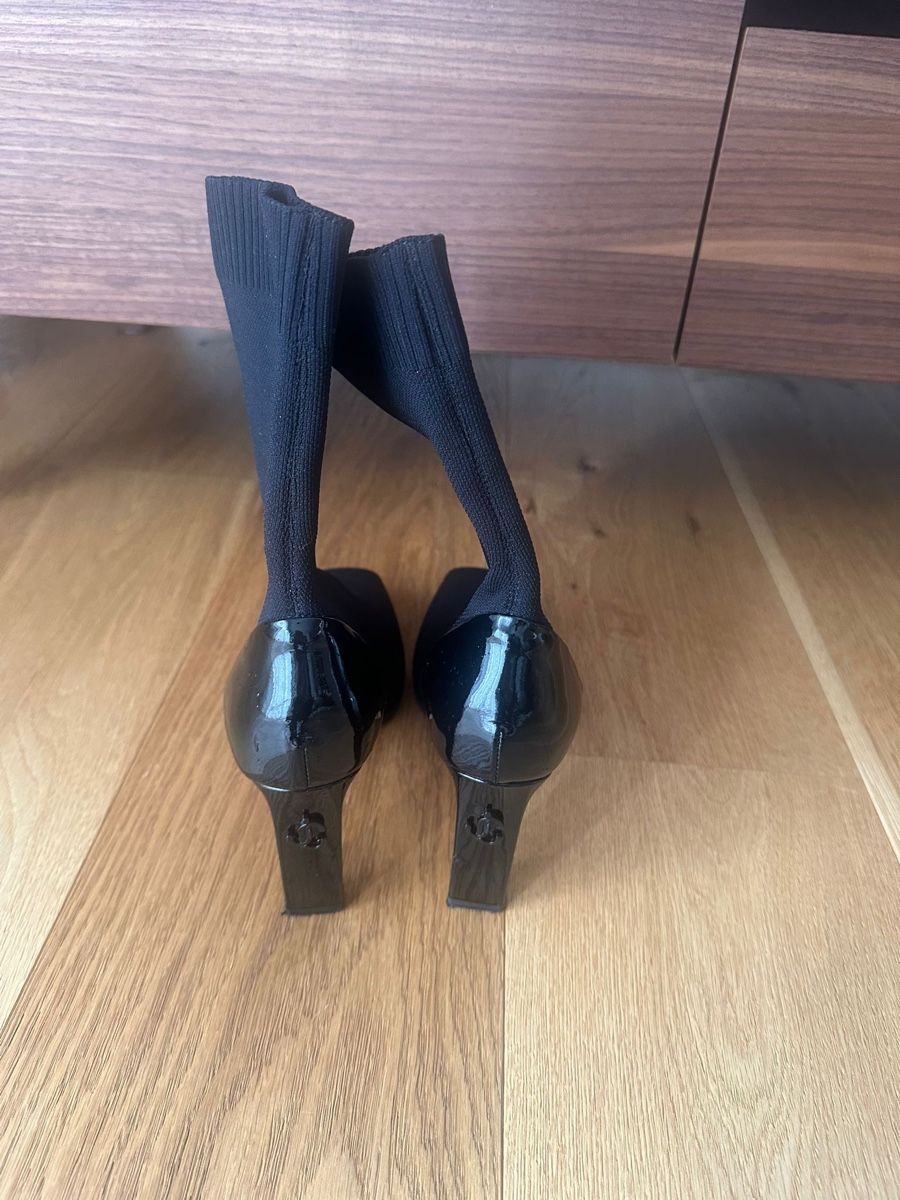 Jimmy Choo Scarpe da donna: Jimmy Choo sock boot black size 38.5 heel height 8cm – Usato da Rüschlikon venduto da bec_h6pp 2