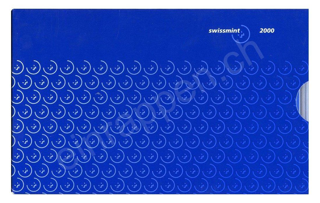 Tutti le monete: SET de monnaie suisse de 2000 non circulé Flanc bruni – Nuovo e nell'imballaggio originale da Fribourg venduto da Kiki020