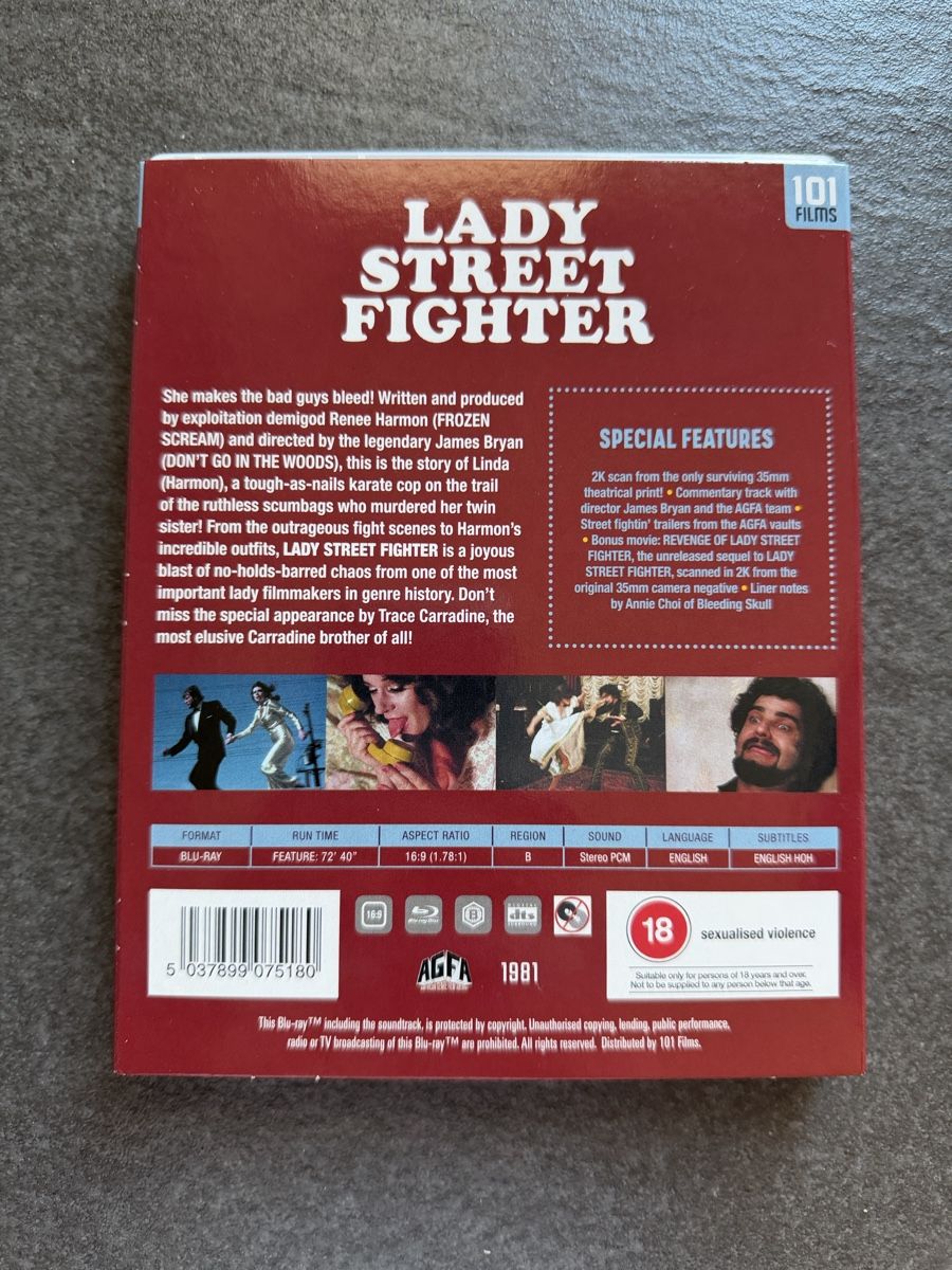 Tutti i DVDs: Lady Street Fighter Blu-ray AGFA – Usato da Zürich venduto da cENS0R 1
