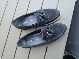 Schwarze Gabor Loafer in Grösse 6.5 (40/41) Top Zustand!