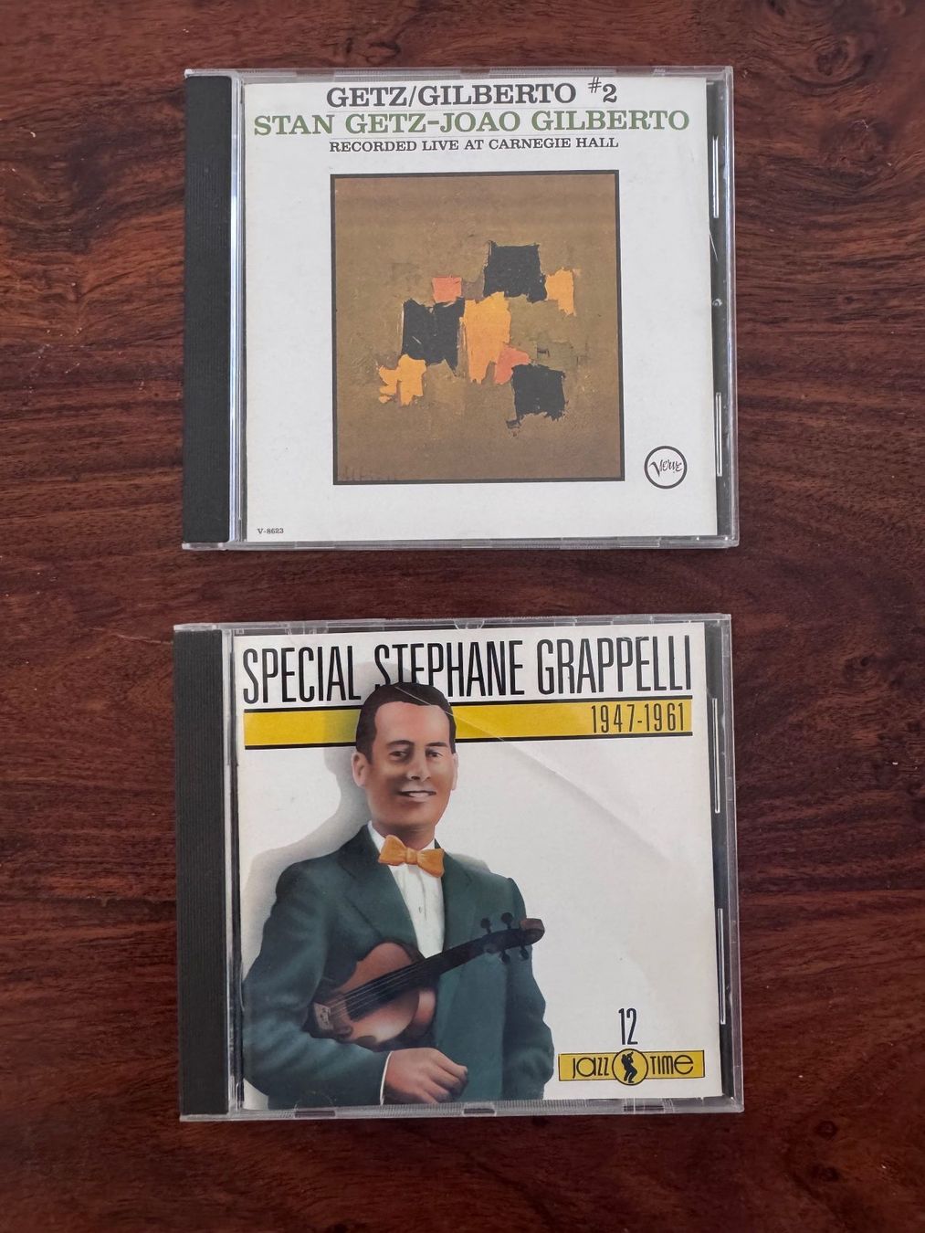 CD: 2 Jazz CDs Getz Gilberto und Stephane Grappelli Set – Usato da Zürich venduto da 2013tg