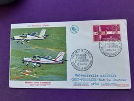Flugbrief Ersttag 12.Mai 1962, France Toussus-le-Noble