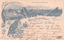 Pilatus Kulm Lu Hotel Pilatus-Kulm mit Blick Berner alpen 98