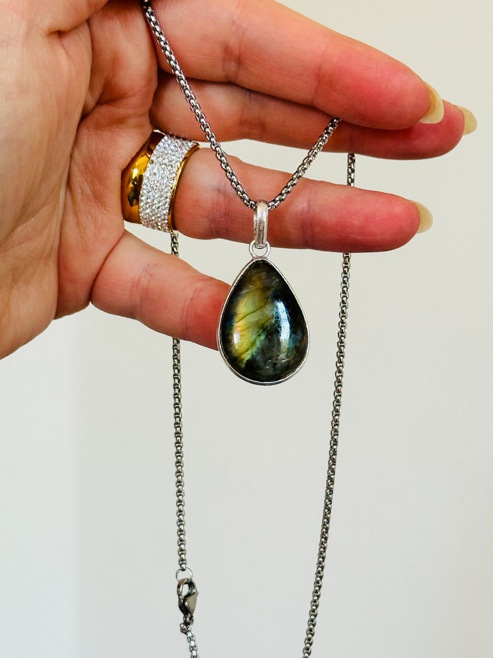 Catenine: Labradorite Gemstone Handmade Jewelry necklace – Nuovo e nell'imballaggio originale da Genève venduto da AGBERG 9