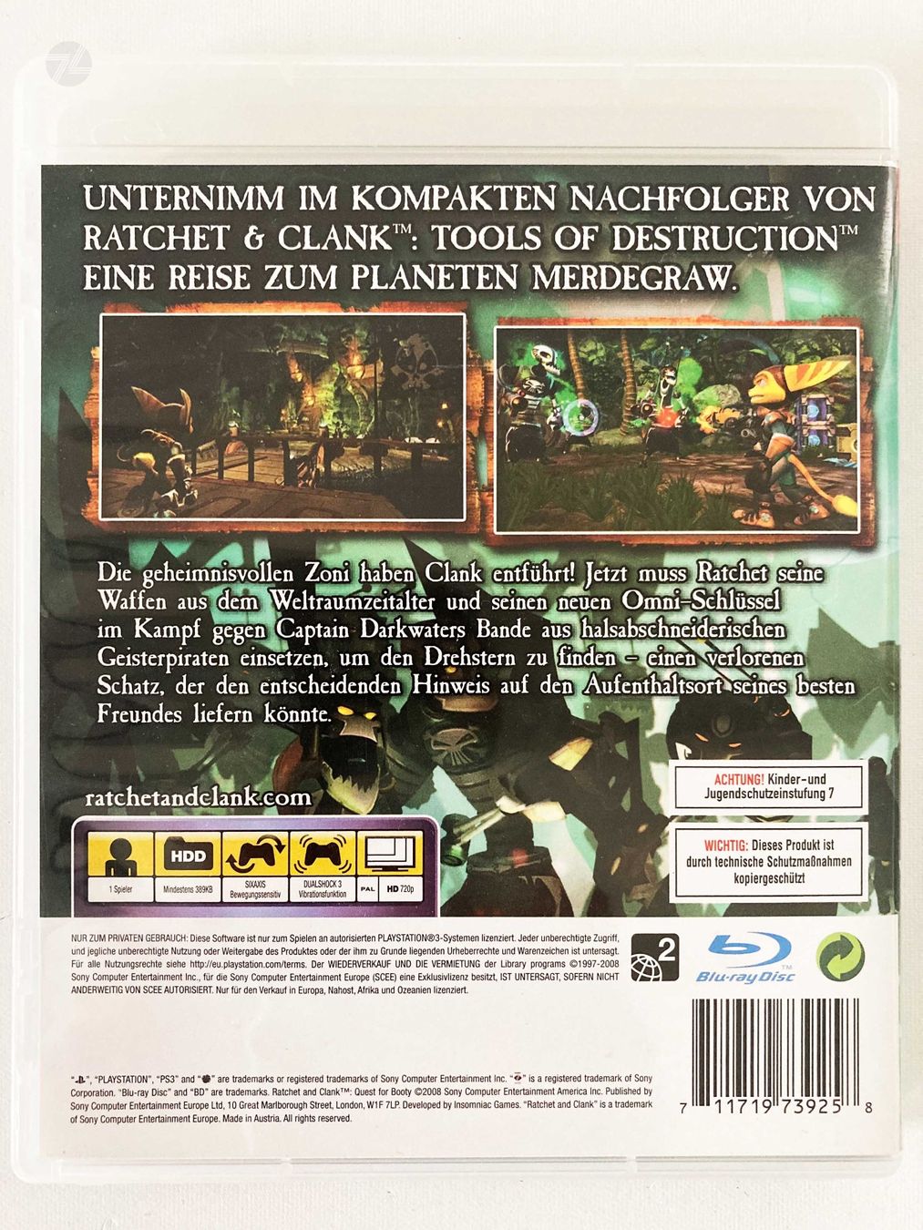 Sony Giochi: Ratchet & Clank QUEST FOR BOOTY - PS3 Game Playstation – Usato da Wetzikon ZH venduto da cyan74 2