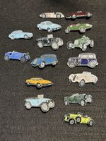 Vintage Set von Oldtimer Auto Pins Anstecknadeln