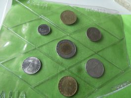 Italien 1993, Münzsatz bis 500 Lire unzirkuliert