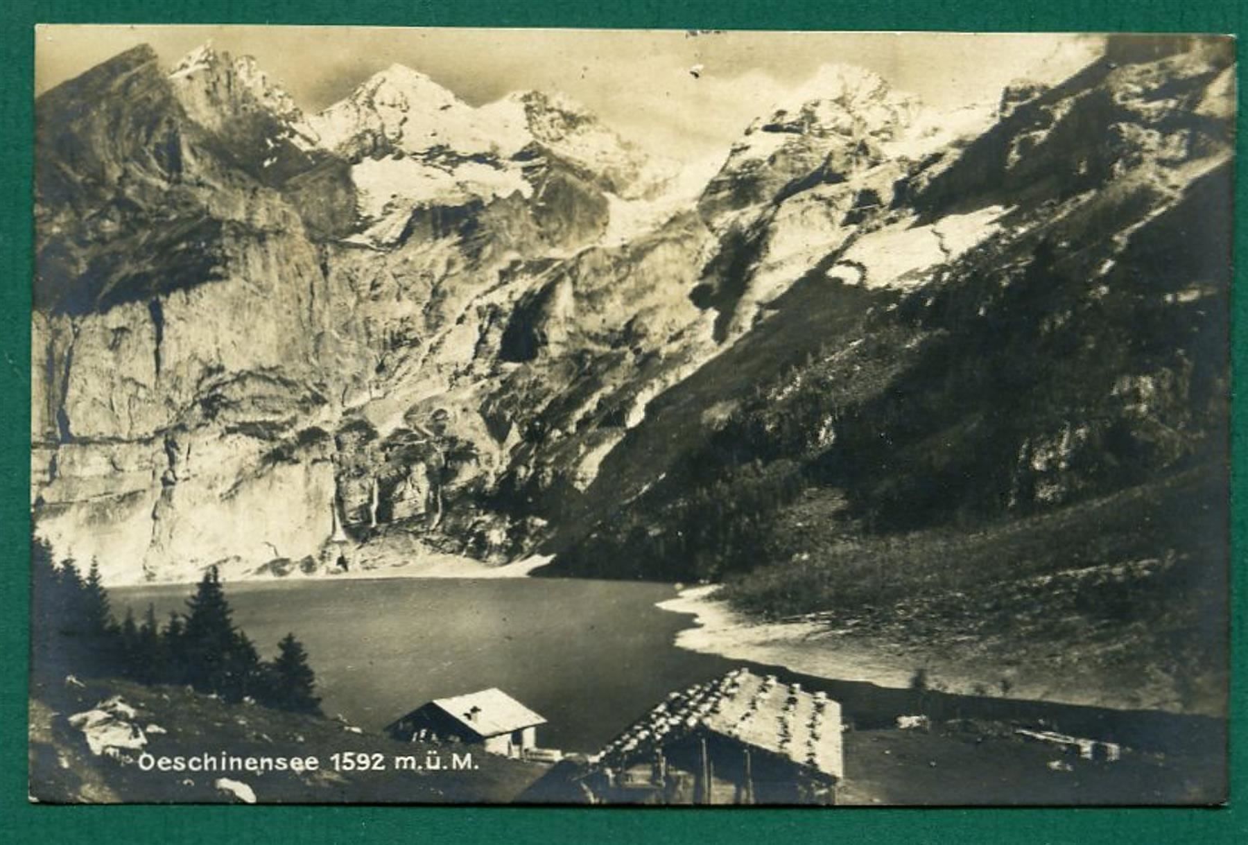 Cartoline postali: Oeschinensee, ungelaufen, ca. 1928 – Usato da Sargans venduto da Hausi1951