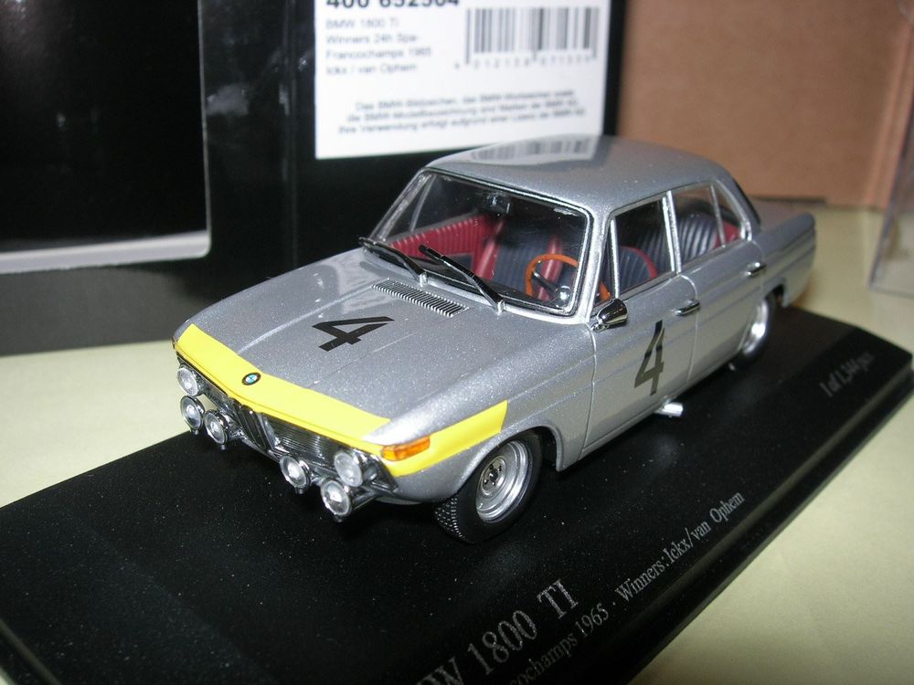BMW 1800 Ti N°4 Winner Spa 1965 * Minichamps 1:43 | Kaufen auf Ricardo