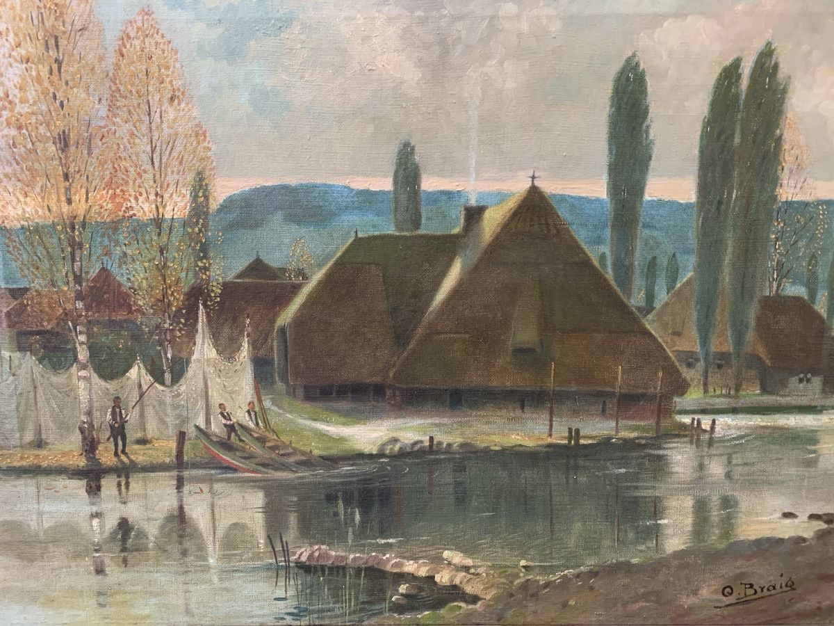 Dipinti: O. BRAIG 1875  – Usato da Wolfhalden venduto da SecondAntique 6
