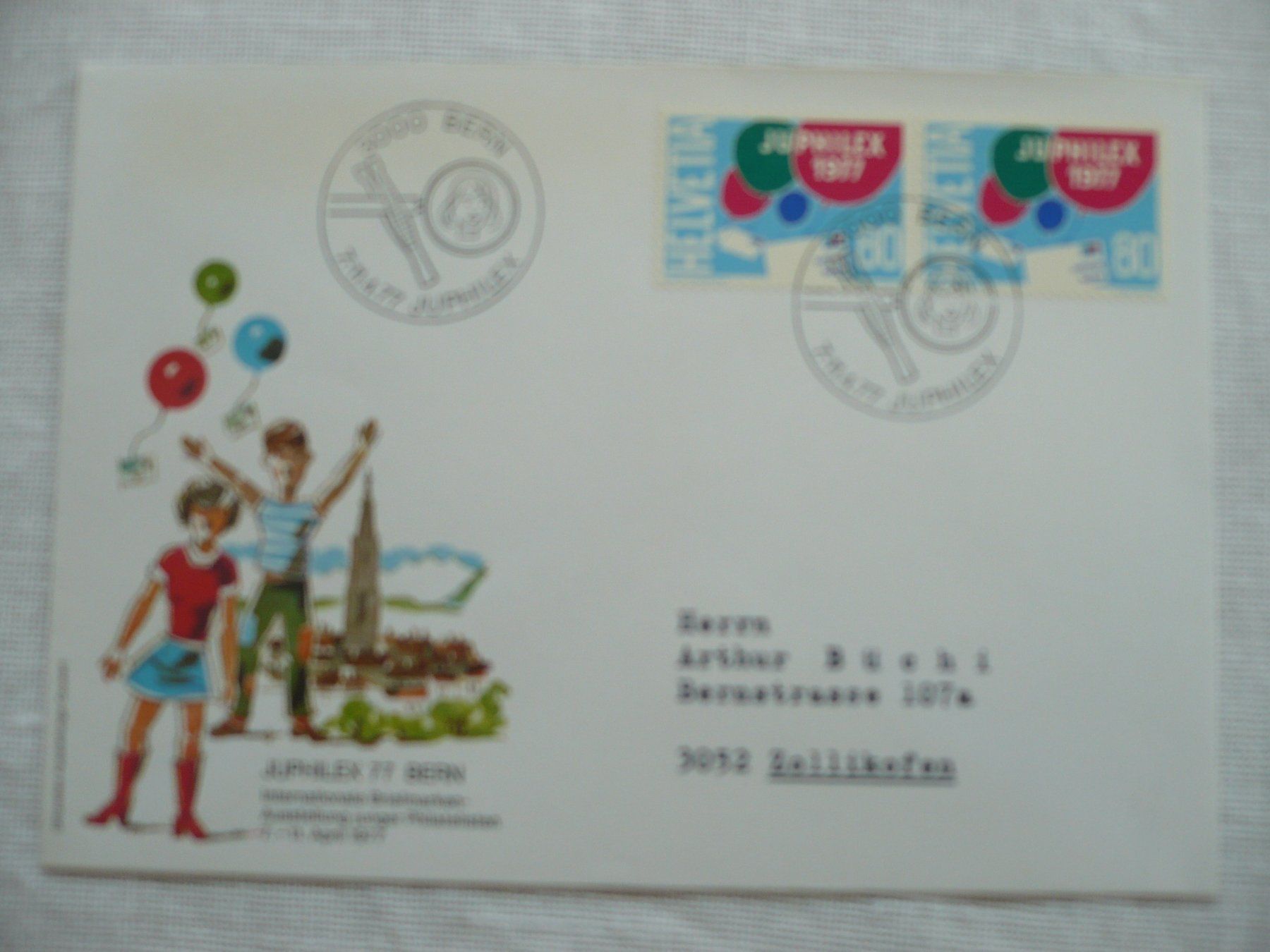 Alle Briefmarken: 1977 JUPHILEX 77, Bern – Gebraucht aus Zürich von saltandpepper008