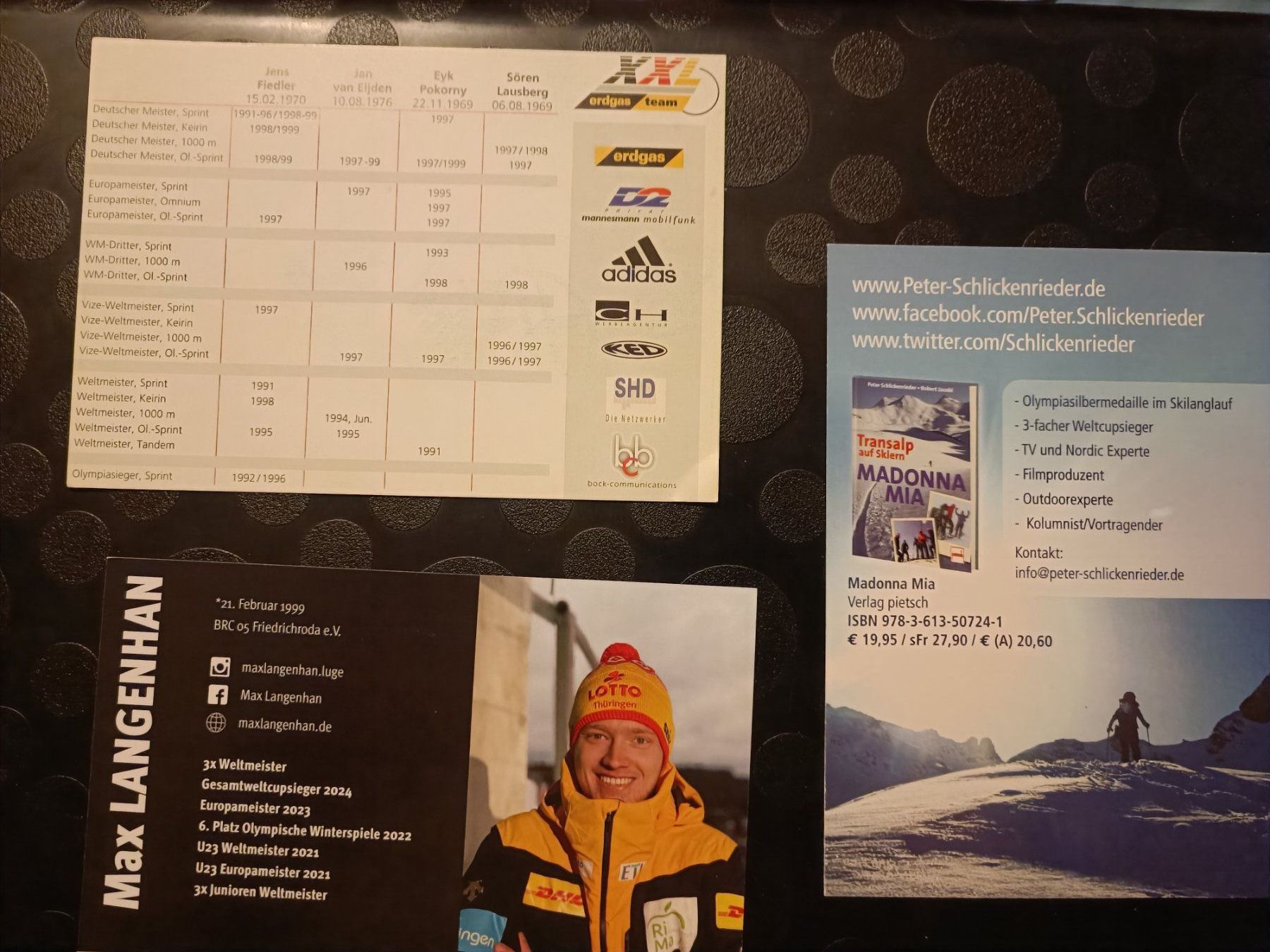 Autographes: 3 handsignierte Sport-Autogramme – D'occasion à Menziken par Artographs 1