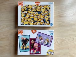 2x Minions Puzzle, 300/3x35 Teile, ab 4+ J.