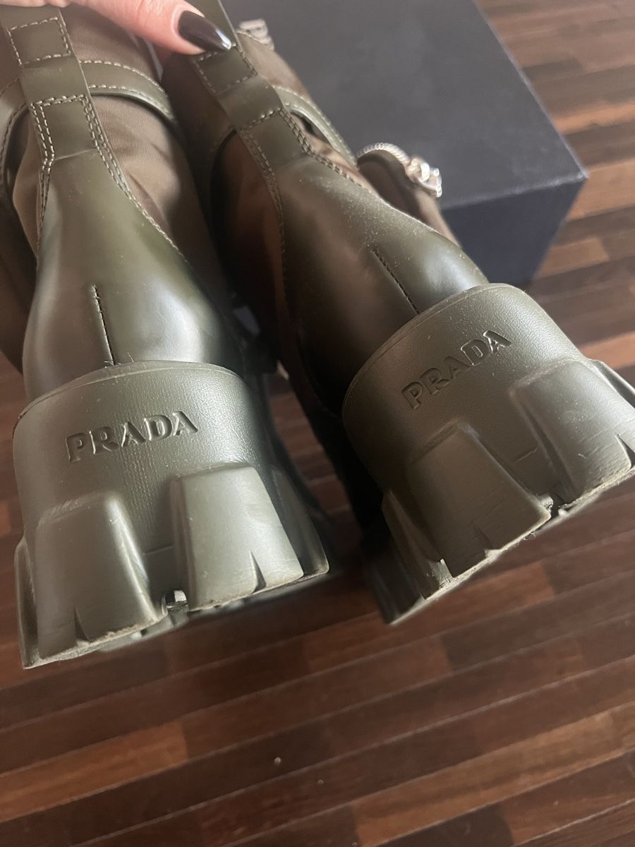 Prada Scarpe da donna: Prada Boots khaki, Gr. 36.5 – Nuovo e nell'imballaggio originale da Baar venduto da Lila2006 5