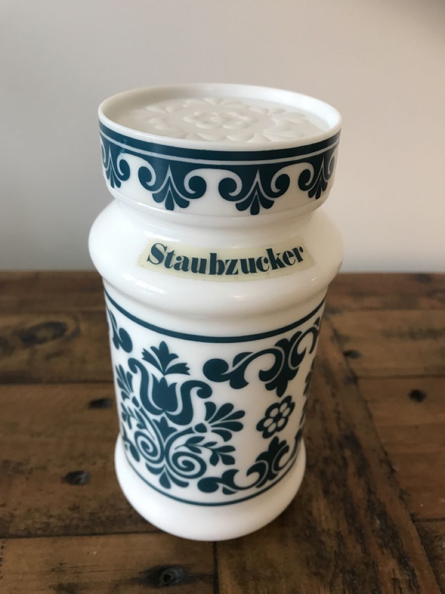 Bicchieri: Vintage Vorratsdose Milchglas – Usato da Rapperswil SG venduto da cosiba01