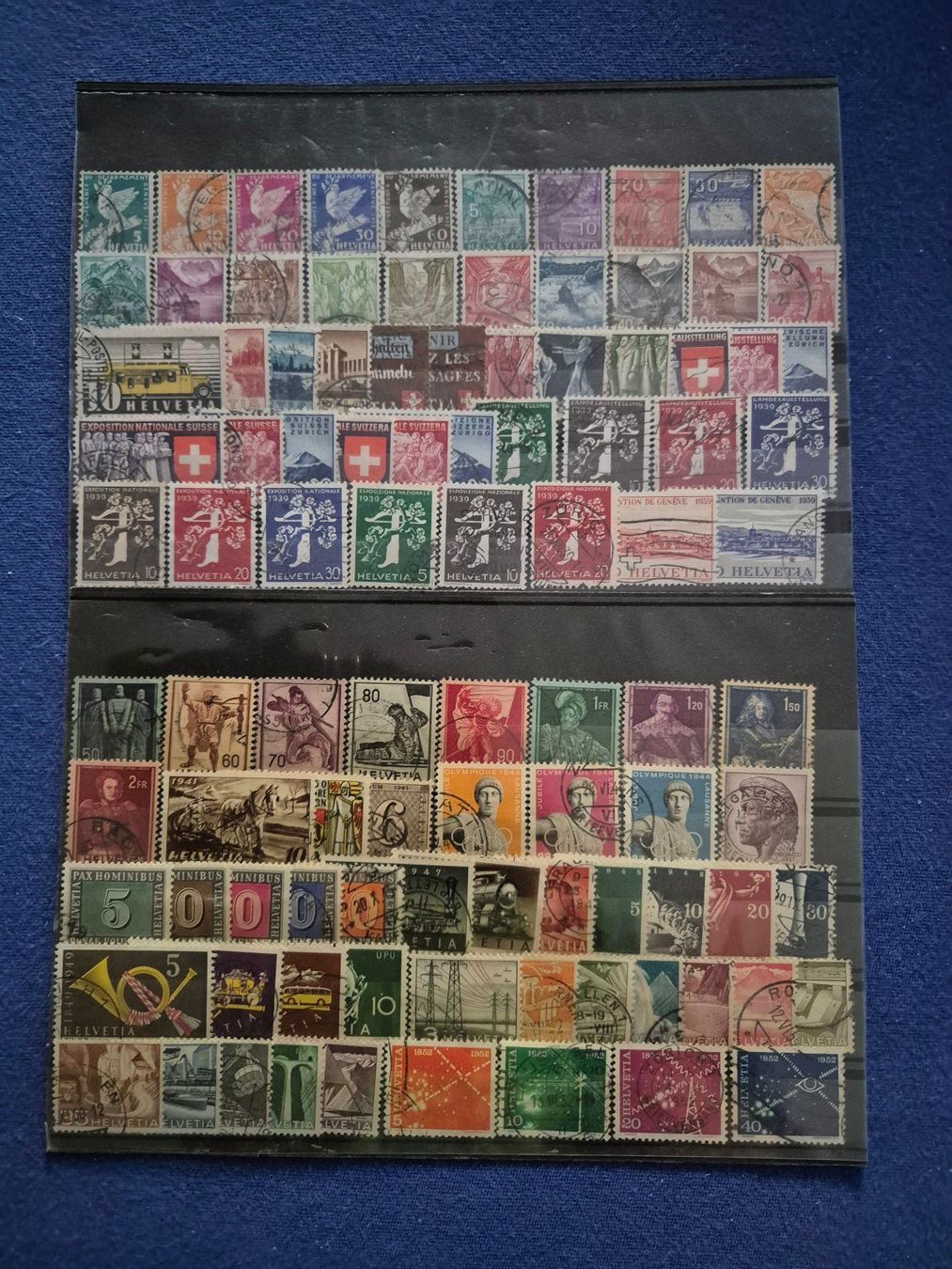 Tutti i francobolli: 2 Steckkarten Briefmarken Schweiz – Usato da Steinhausen venduto da Scrashel