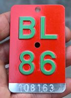 Velonummer BL 86 von 1986 - Basel-Land guter zustand 108163