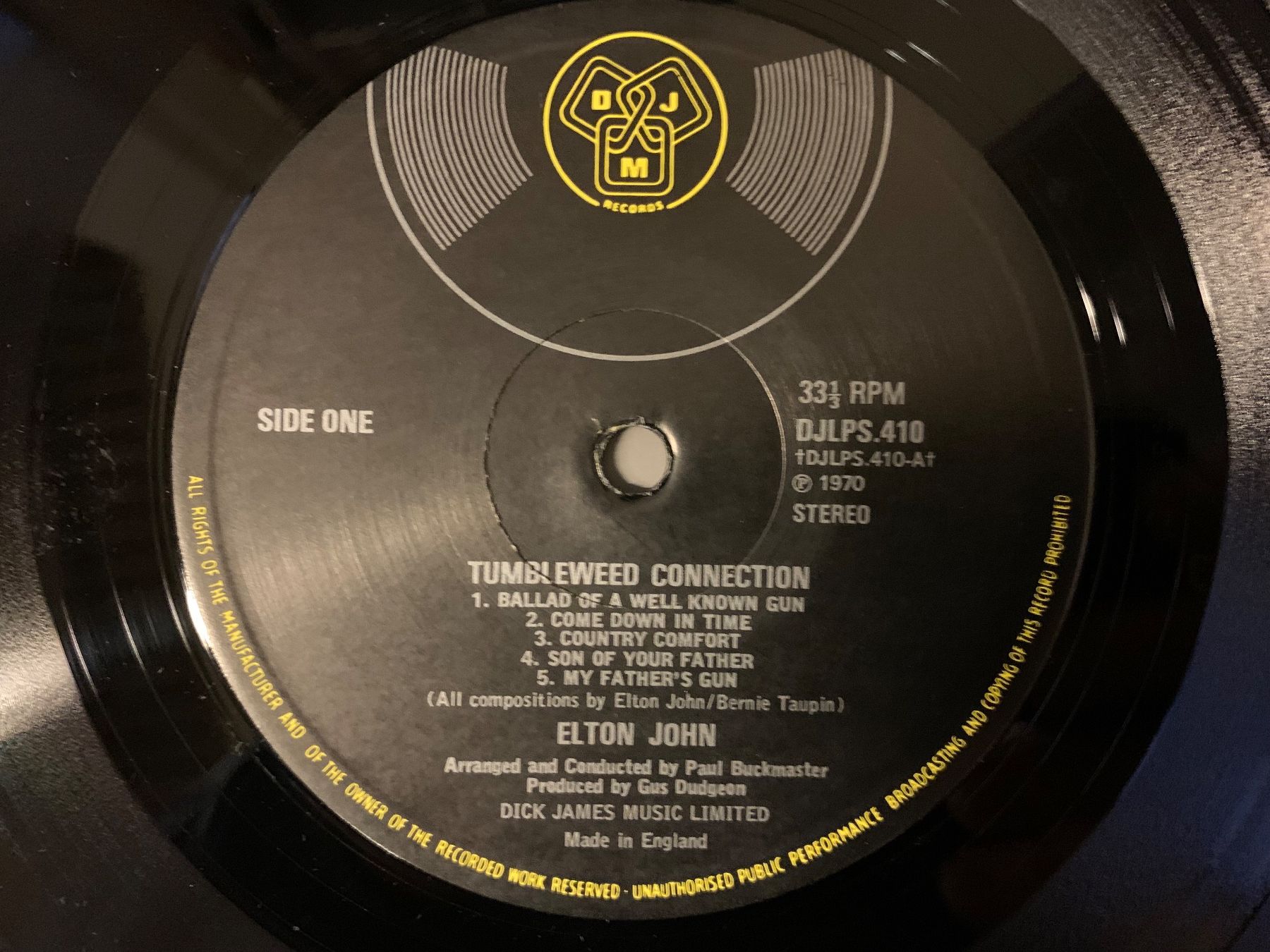 Schallplatten: Elton John - Tumbleweed Connection – Gebraucht aus Aesch BL von BlueMusicRecords 5