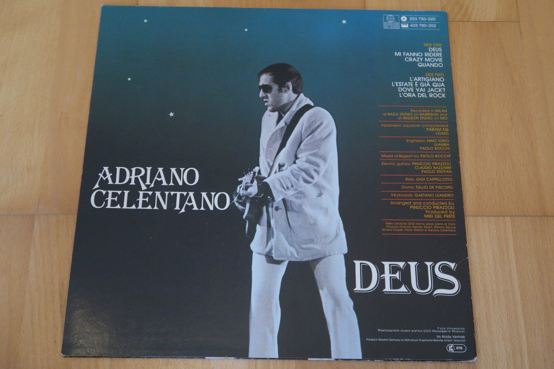 Dischi in vinile: Adriano Celentano – Deus – Usato da Thun venduto da Karibu70 1