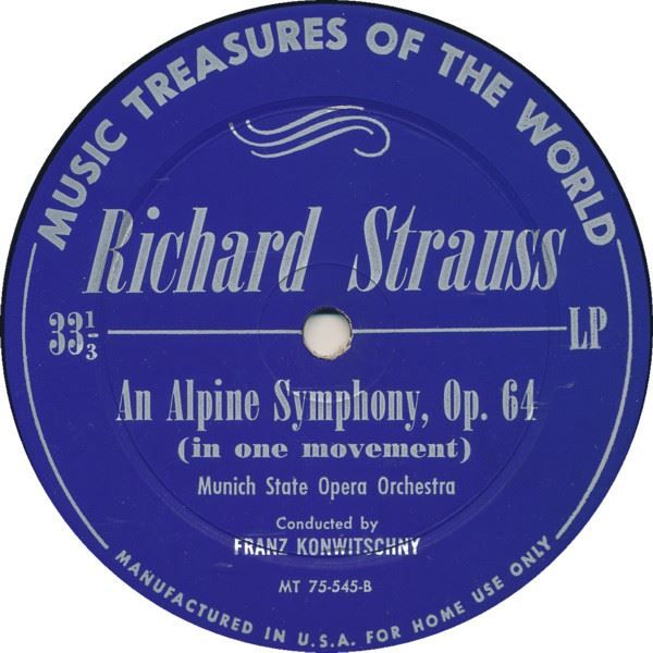Dischi in vinile: Strauss  An Alpine Symphony Op 61  LP – Usato da Genève venduto da Cockattoo 2