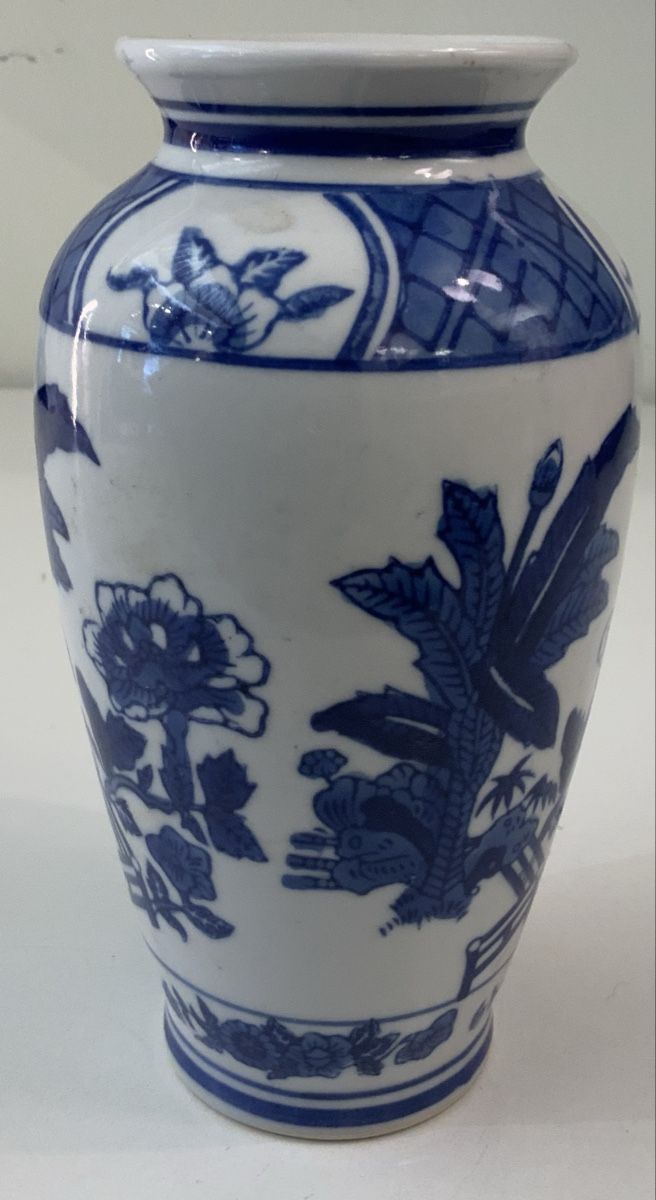 Vasi & Recipienti: Petit vase bleu/blanc – Usato da rolle venduto da Tontonjulot 1