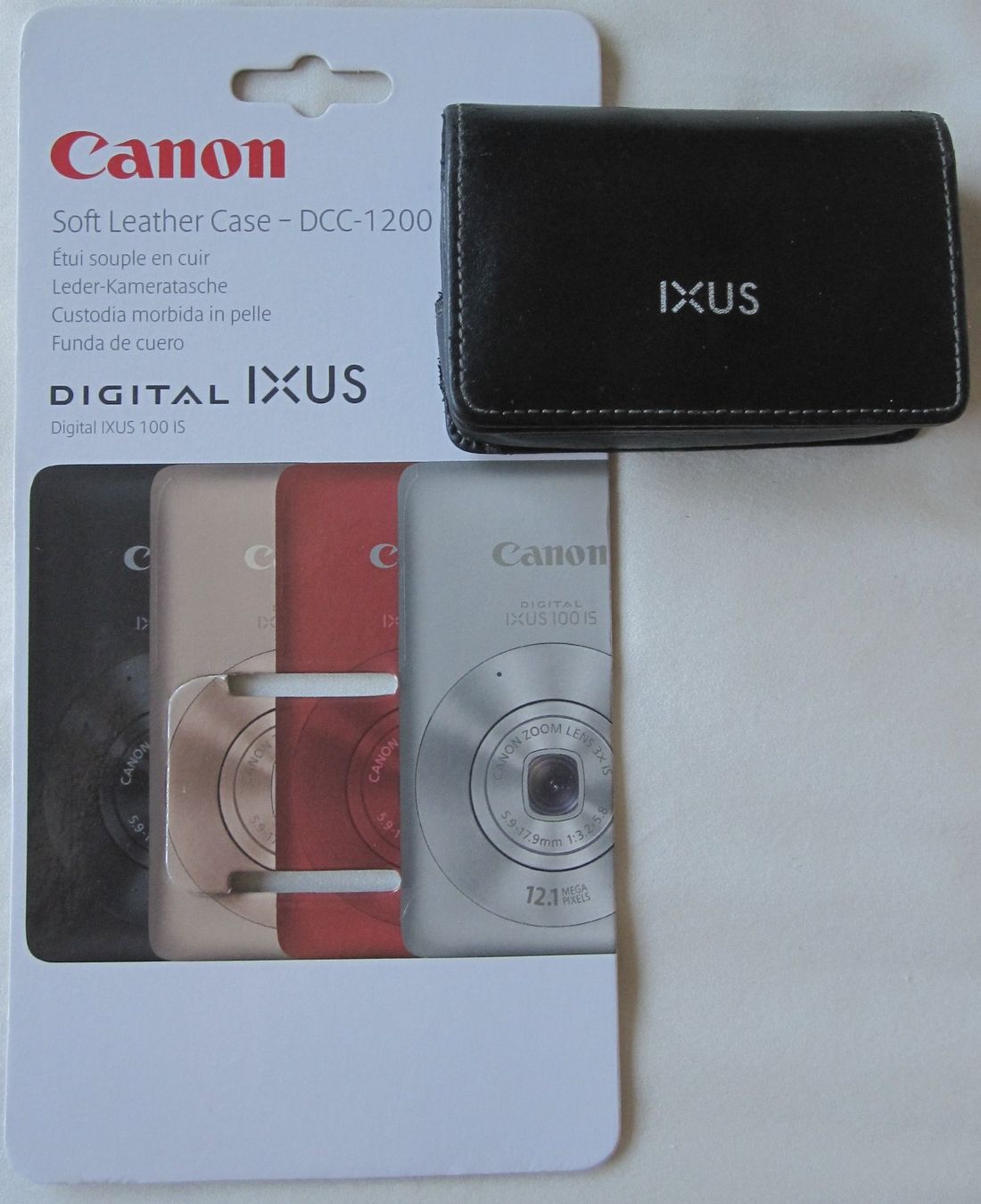 Canon Borse: Étui caméra CANON en cuir souple, noir. Usagé. – Usato da Nyon venduto da WHTF 7