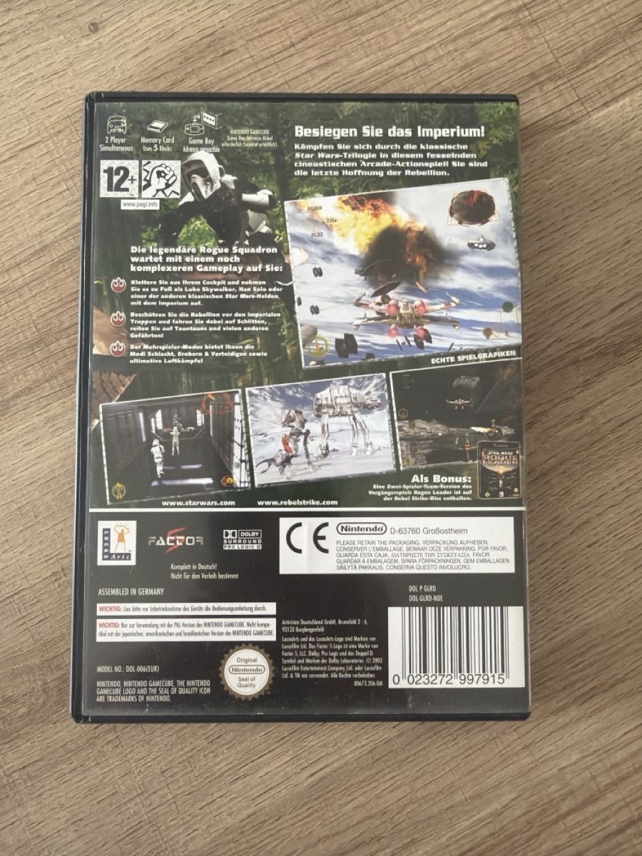 Giochi: Star Wars Rebel Strike Gamecube – Usato da Hagendorn venduto da masterchieff 1