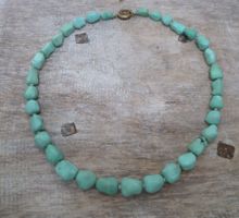 Hübsche Türkis-Halskette, Edelsteine, Vintage Stil.