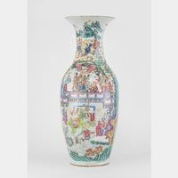 Magnifique Vase ancien Chine en porcelaine XIXes
