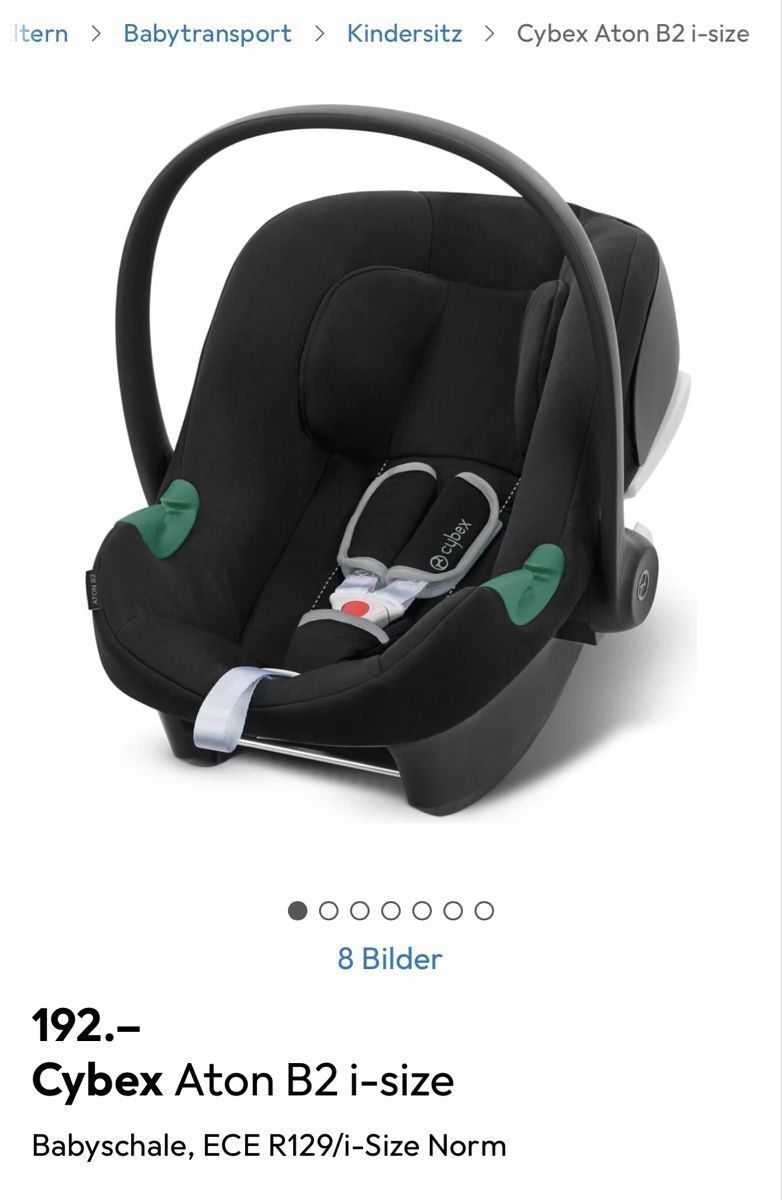 Cybex Sièges auto: Cybex Aton B2 i-Size Babyschale + BASE ONE – D'occasion à Bern par open_today 2