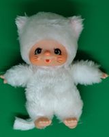 Vintage Nyamy Katze 14cm weiss, Sekiguchi Monchhichi, Top 
